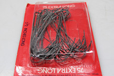 Lot 75 Vintage Christmas Ornaments Extra Long 2.5" Metallic Hangers Hooks Pack