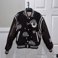 True Religion Men  s Varsity Jacket Brown Size Medium