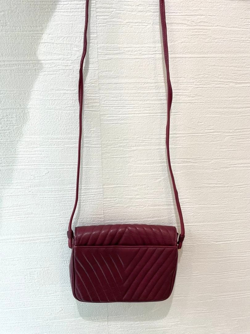 Valentino Garavani Shoulder Bag Leather Compact Authentic Used Japan thumbnail 3