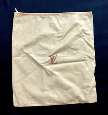 Louis Vuitton Beige Cloth Sleeper Tote Dust Bag Drawstring 15" x 13.5"
