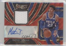 2019-20 Panini Select Rookie Jersey Red Wave Prizm Matisse Thybulle Auto 0s5s