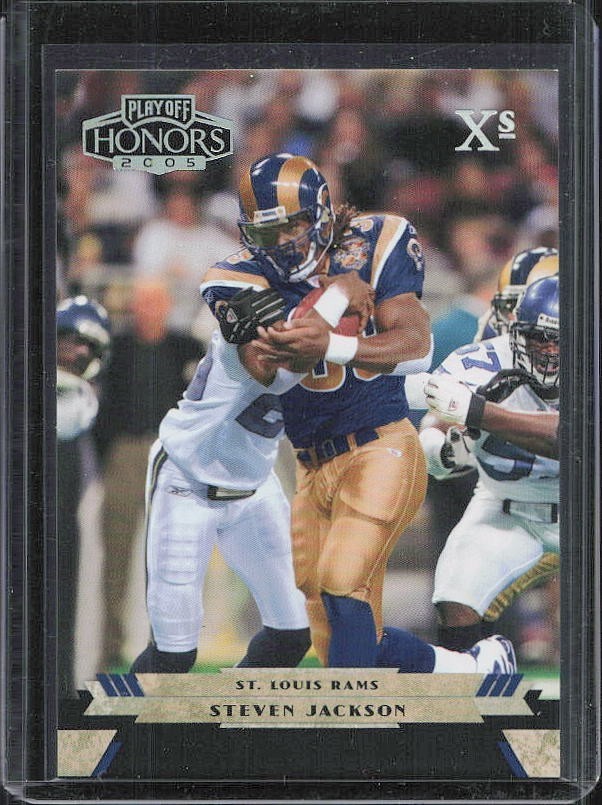 2005 Playoff Honors X's #92 Steven Jackson /299 - FB