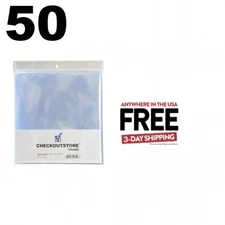 50 COS Crystal Clear Plastic OPP for 12" LP Vinyl 33 RPM Records 5 Mil **1-3 DAY