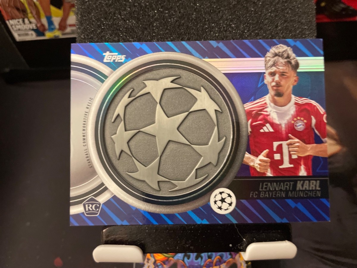 スポーツ選手 Topps 25/26 Lennart Karl RC Relic 41/150 2025-26 Topps Uefa Club Competitions - Starball Commemorative