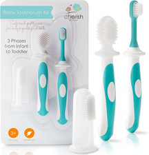 Baby Toothbrush Toddler Toothbrush Set 0-2 Years - Bpa-Free Safety-Tested,