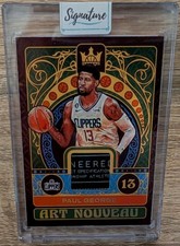 2022-23 Panini Court Kings ART NOUVEAU PAUL GEORGE 1 OF 1 GAME WORN PATCH