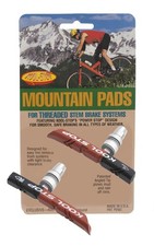 Kool Stop Dual Compound Mountain Pads for Linear Pull Brakes Threaded, Black/...