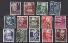 (WH23577) GDR/DDR - 1952, MI 328/341, USED, CV €988, SEE SCANS