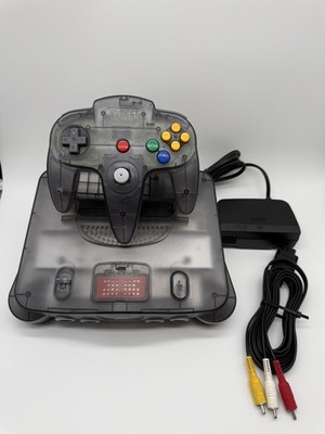 Smoke Grey Edition PAL Nintendo 64 Konsole Transparent + Expansion Pak
