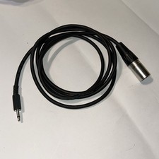 3.5mm Jack Male to XLR Male Audio Cable Connection Black Approx. 5ft Long