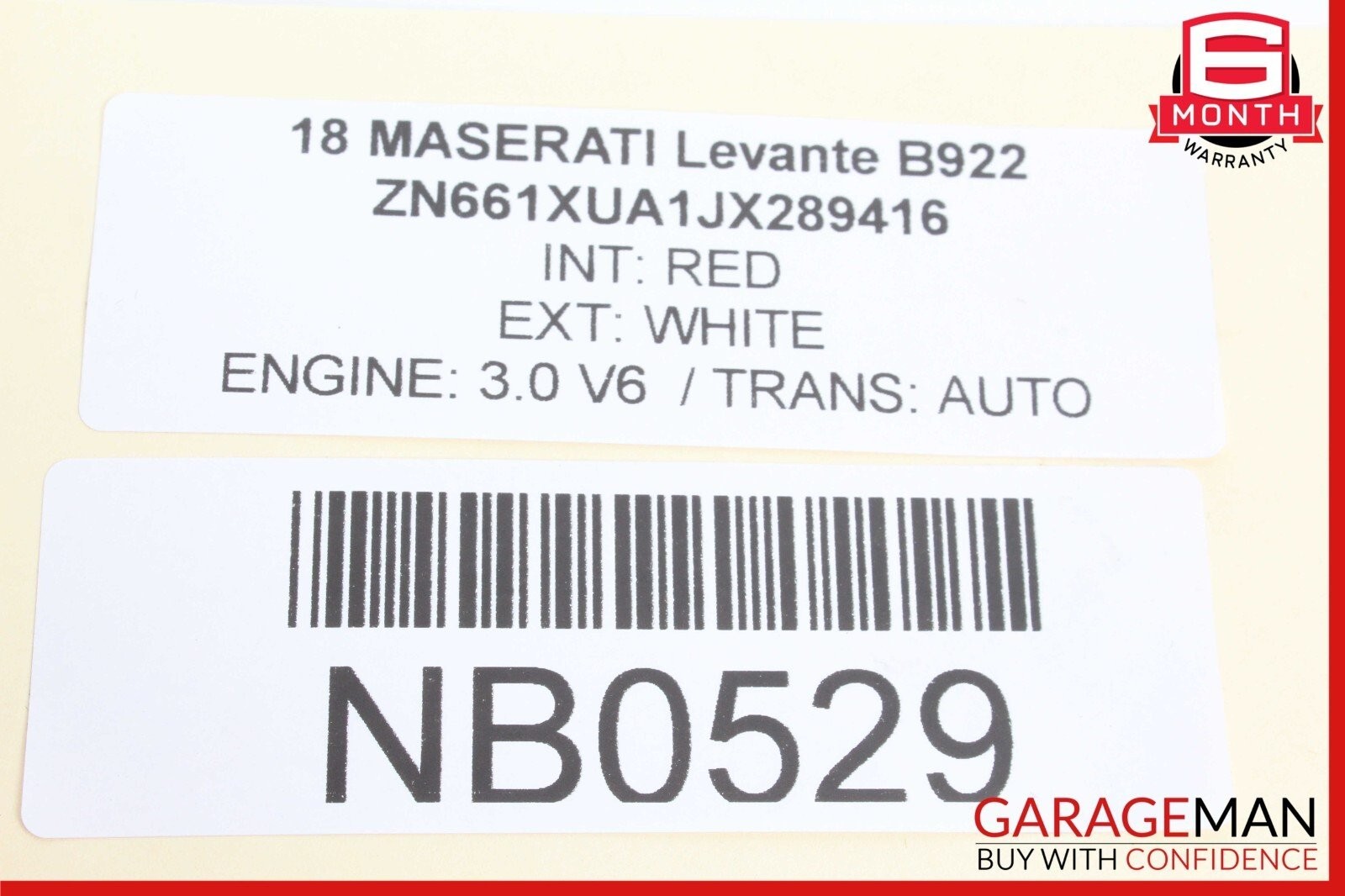 17-20 Maserati Levante Front Ashtray B0903585 OEM
