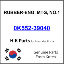 Genuine 0K552-39040 RUBBER-ENG. MTG, NO.1 for Hyundai / Kia