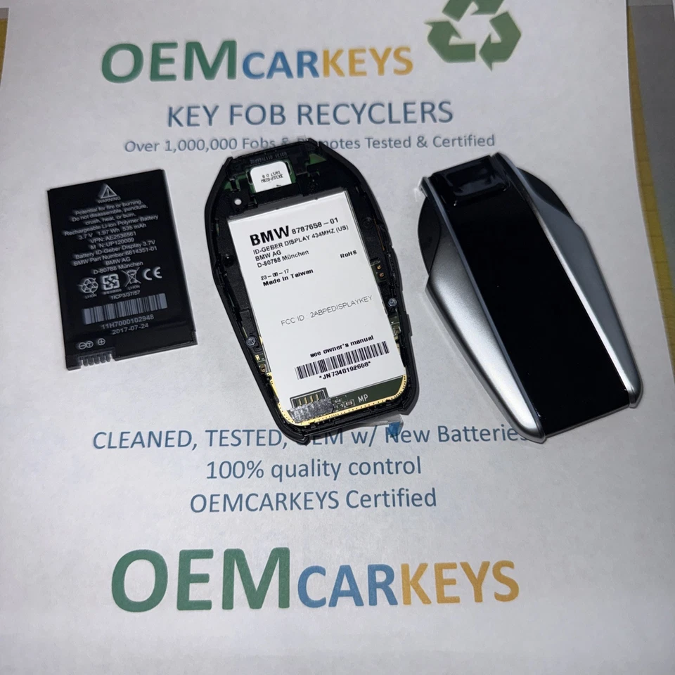 Chave de exibição BMW LCD 740i 750i Series tela sensível ao toque inteligente Park Assist 8792122-01 - Imagem 2 de 4