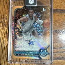 Bowman 2021-22 University Trevor Keels Chrome Prospect Autograph #BCPA-TK /25