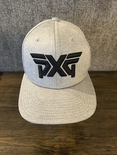 PXG New Era Hat Cap 9FIFTY Strapback OS Gray Polyester Golf Sports Embroidered