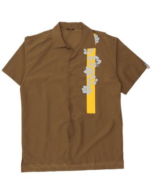 Killer Loop Herren Kurzarm Hemd Large Khaki Floral DH10
