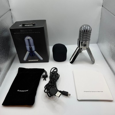 Samson Meteor Mic USB Studio Kondensator Mikrofon - Chrom | Originalverpackt + Extras