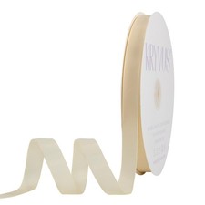 Ivory Grosgrain Ribbon 5/8 Inch x 100 Yards Craft Gift Wrapping Hair Bows