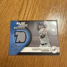 2021 Topps - Major League Materials Series 2 Dustin May #MLM-DM Black /199 (MEM)