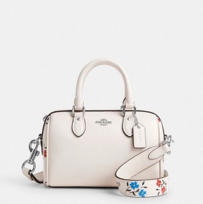 COACH Mini Rowan Crossbody Shoulder Bag with Floral Print CT806