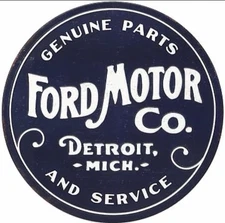 Ford Mustang Car Poster Art Print Metal Sign Round 8in Vintage Old Tsh