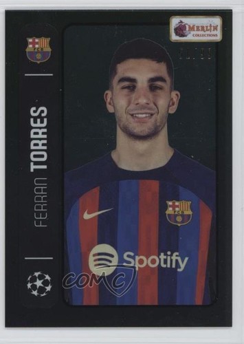 Ferran Torres [Green] #113 2022 Topps Merlin Heritage 98 UEFA card