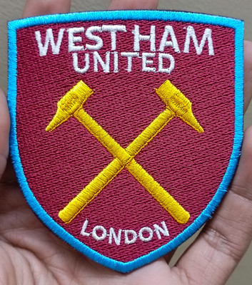 West Ham United FC Logo Iron On Patch-Sew Patch-Embroidered Patch 3.2'' x 3.5''
