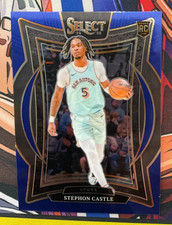 2024-25 Panini Select Basketball #72 Stephon Castle Concourse RC Spurs