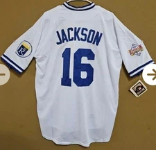 Bo Jackson #16 🔥 1989 Royals Mitchell & Ness Cooperstown Collection Jersey XL