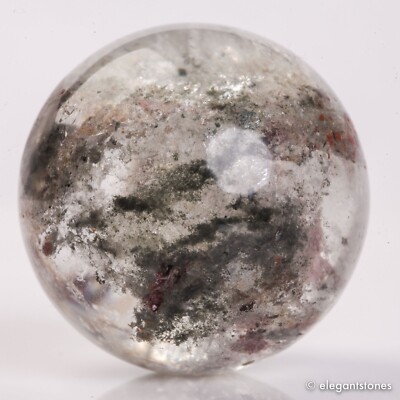 98g 41mm Natural Garden/Phantom/Ghost Quartz Crystal Sphere Healing Ball