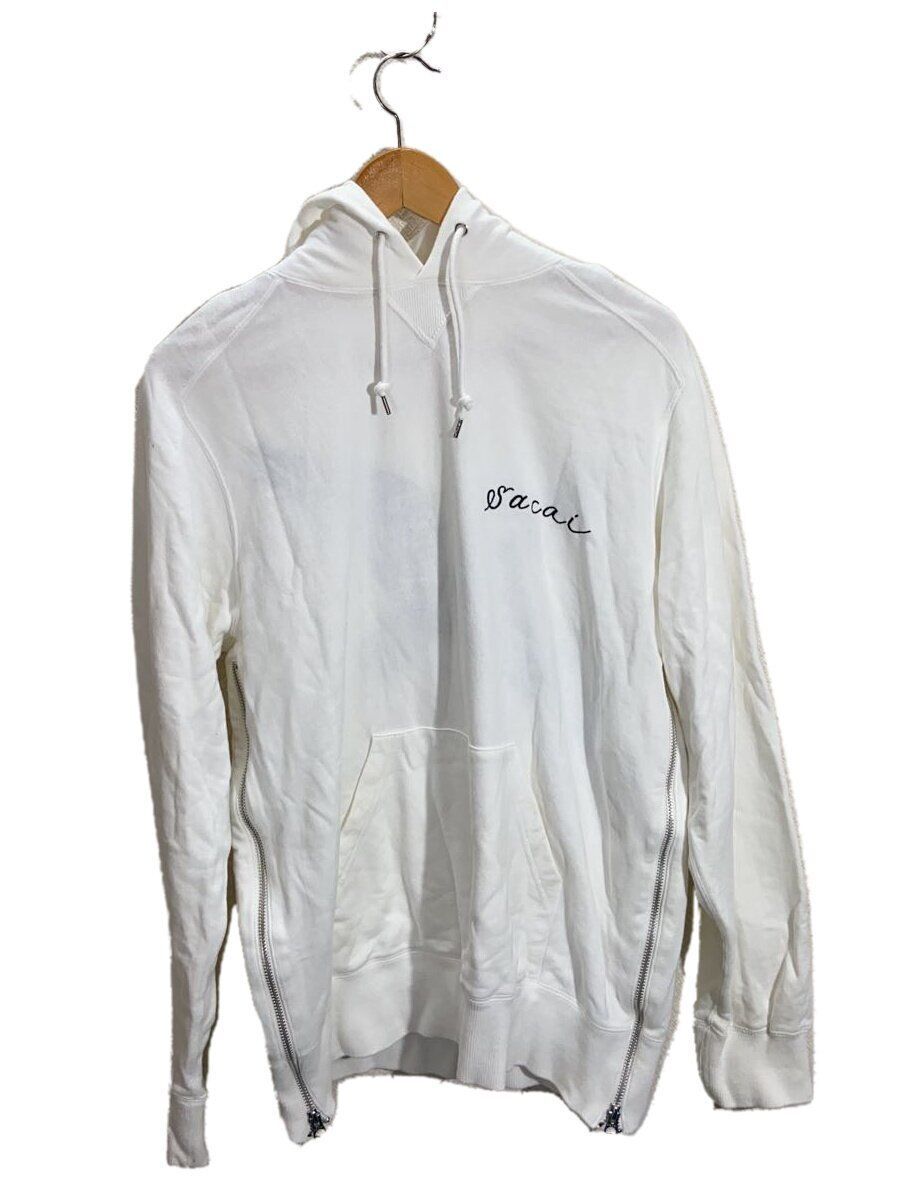 【関税・送料込み】SACAI SWEATSHIRTS WHITE AND BLACK COTTON sacai WTAPS Print Pullover スウェット