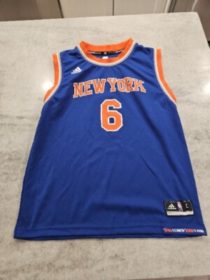 Adidas NBA New York Knicks Kristaps Porzingis #6 Jersey Blue Youth