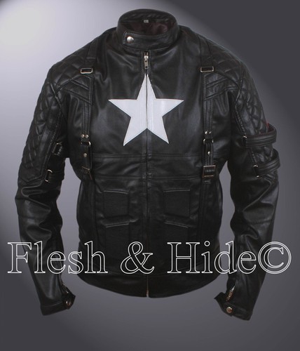 Kid's Captain America Chris Evans Black Jacket - Picture 3 of 6