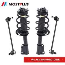 Set(4) Strut w/ Coil Spring Assembly Sway Bar Links For 2009-2019 Dodge Journey