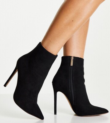 Asos Design Wide Fit Block Heel Boots ASOS DESIGN Wide Fit