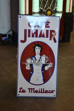 Plaque émaillée CAFE JIHAIR enamel sign emailschild