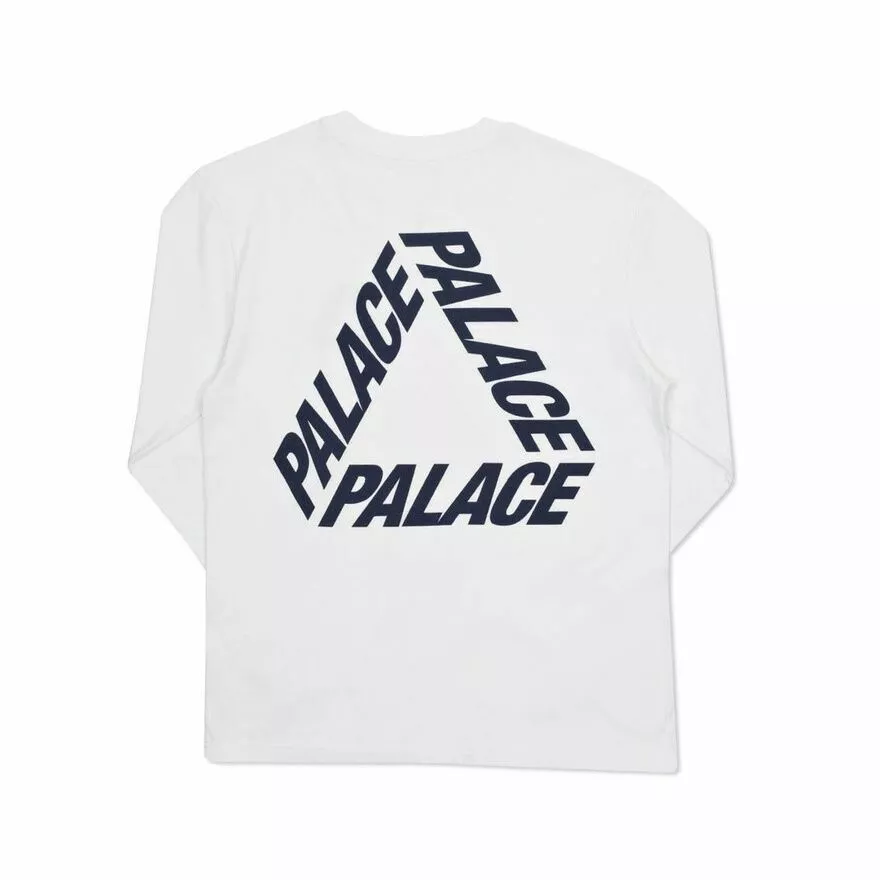 Palace Font Tri-Ferg T-shirt White Tee Flocka S/S 16 L/S long