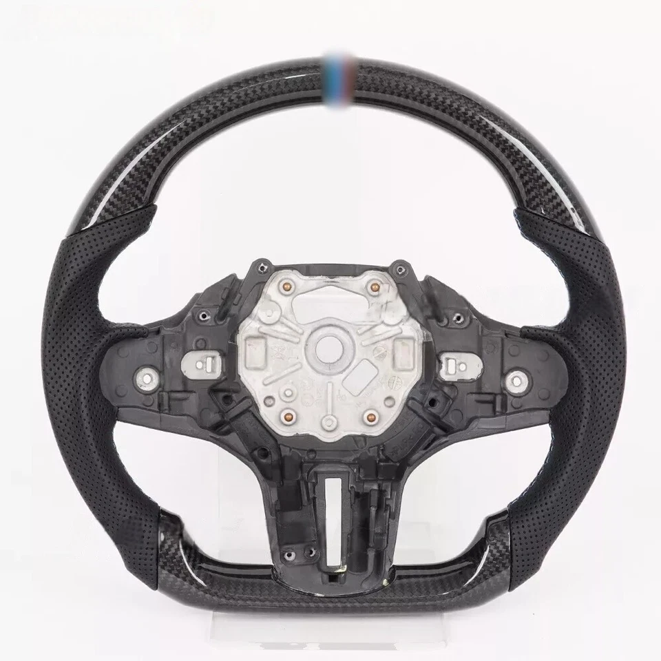For BMW Z4 M3 M4 G20 G80 220i 330i 430i Real Carbon Fiber Sport Steering Wheel Foto 3 de 4