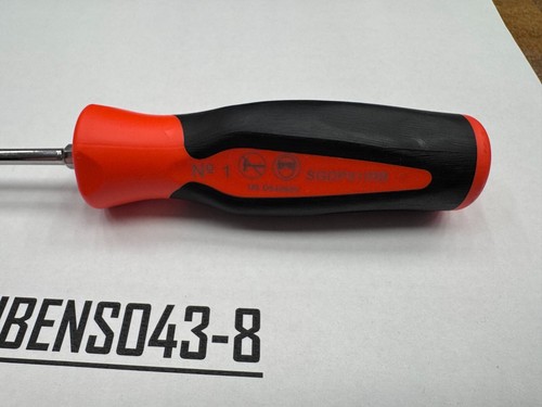 Snap-on Tools USA NEW ORANGE Soft Grip #1 Phillips Head Screwdriver SGDP31IRBO - Picture 7 of 7