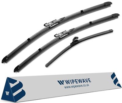 3pcs Wiper blades Set for Vauxhall Corsa 06-14 Front Windscreen + Rear WipeWave