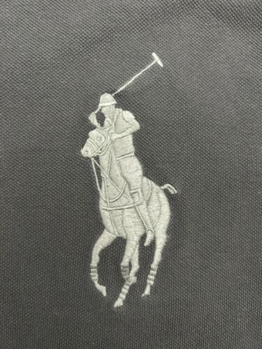 Polo Ralph Lauren Hombre Gris Manga Larga Ajuste Personalizado Polo Top M - Imagen 5 de 10