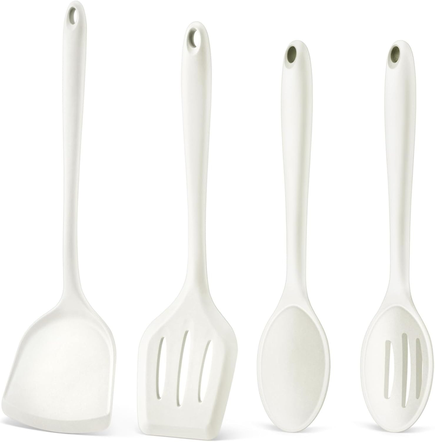 Kitchen Utensil Set, 4 Pieces Non-Stick Silicone Cooking Utensils, Heat-Resistan