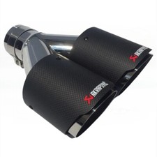 Akrapovic Carbon Fiber Exhaust Tip Dual Pipe Od7689101mm Universal Tip