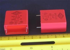 WIMA 1.0uf 250v METALLIZED POLYESTER FILM Capacitors ( Qty 5 ) *** NEW ***