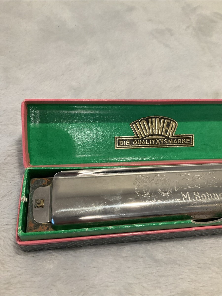 M.Hohner Rheingold ヴィンテージハーモニカ 箱付き M. Hohner Rheingold Germany Harmonica Harp in Original Box