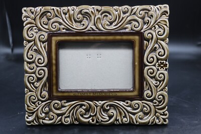 3-D ''Family Memories'' Ceramic Frame-Wall Mount or Free Standing 
