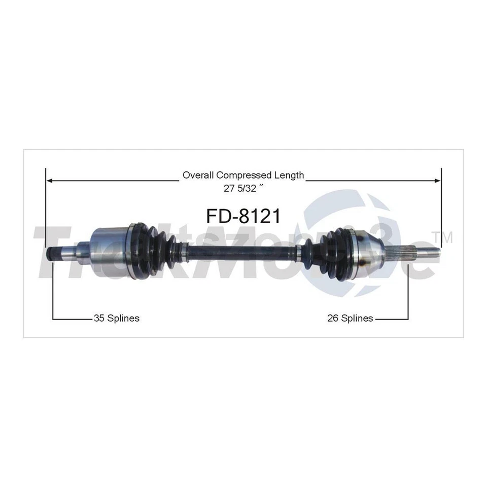 Junta CV eje delantero TrakMotive para Ford Freestar 2007 2006 2005 2004 Foto 3 de 3