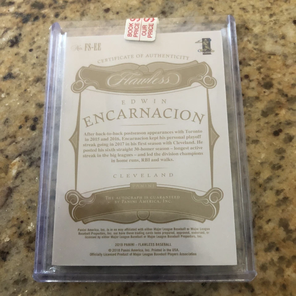 Autógrafo impecable Edwin Encarnación 2018 automático 4/5 Foto 2 de 3