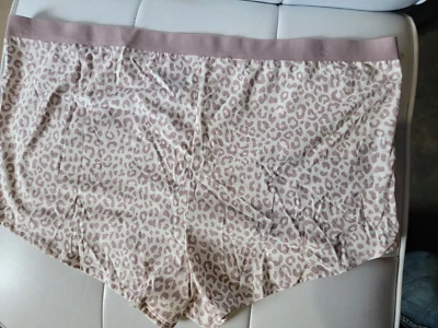 Auden Womens Plus Size 4X(28-30) Leopard Print Low Rise Boyshorts Underwear - Image 1 of 3