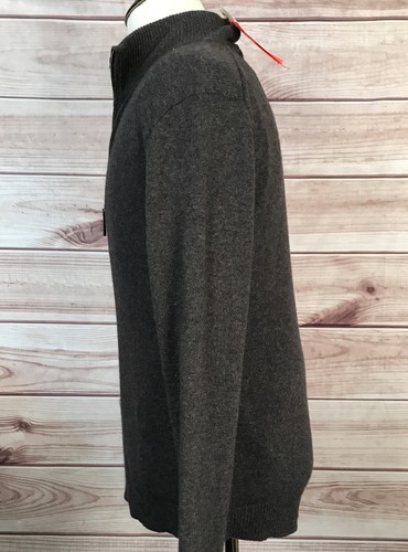 Banana Republic Zepher Dark Charcoal Half Zip Sweater, Men’s L*, New - Picture 6 of 12